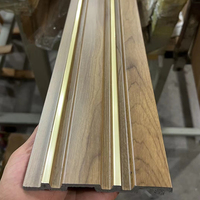 Nuevo producto madera alternativa PS panel de pared de carbón PVC 3D PS panel de pared Decoración