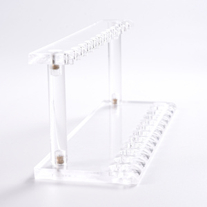 Support à pinceaux à ongles en acrylique transparent KADS, 12 trous, support de présentation détachable, organisateur de pinceaux de manucure pour salon et usage domestique - Product Image 1