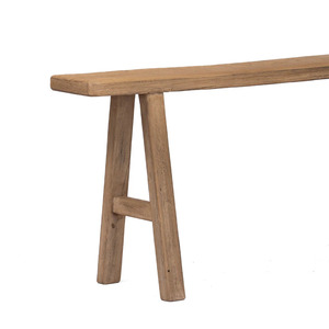Banco Moderno y Duradero de Madera Maciza Rústica para Interiores, Mueble de Asiento para Comedor, Sala de Estar, Entrada, Venta al por Mayor para Hoteles - Product Image 4