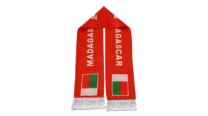Écharpe Drapeau de MADAGASCAR en Gros, Produits Personnalisés pour Supporters de Football, Écharpe Drapeau National, Écharpes à Pompons, Châle - Product Image 4