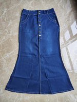 Jean personnalisé avec étiquette grande taille pour femme, pantalon décontracté, Denim, coton, JEANS OEM, Spandex, Style technique, taille déchirée, jupe détruite