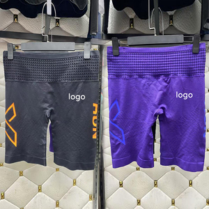 Shorts de yoga sans couture à séchage rapide personnalisés pour femmes, taille haute, serrés, relevage des hanches, pantalon d'entraînement d'été, shorts de fitness de plein air - Product Image 4