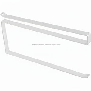 Porte-serviettes en papier en métal enduit blanc crochets de porte-serviettes de cuisine avec panier de rangement d'armoire de distributeur pour serviettes en papier en rouleau - Product Image 1