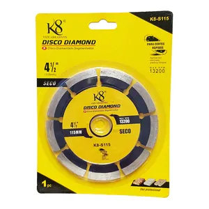 115mm 4 1/2" segment diamond saw blade cutting disc for angle grinder