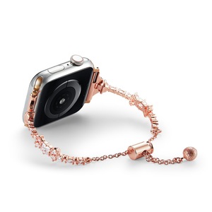 Bracelet de montre en métal pour <span class=keywords><strong>Apple</strong></span> <span class=keywords><strong>Watch</strong></span> Series 1-10 Ultra, design élégant, ajustement réglable, idéal pour les femmes. - Product Image 2