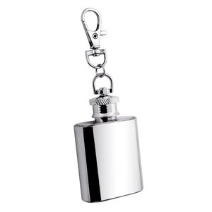 Borraccia in Acciaio con Clip a Molla da 29,5ml/1oz, Pratico Contenitore per Bevande - Product Image 1