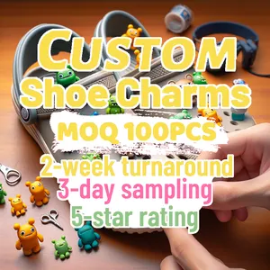 2024 new custom designer pvc decoration personalisation design regular custom shoe charms