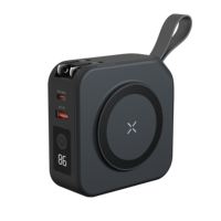 Produk aksesori ponsel terlaris 2023 pengisi daya nirkabel USB C PD 20W adaptor perjalanan universal dengan powerbank