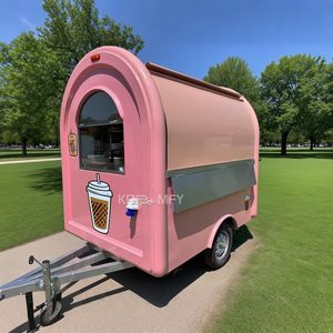 Remorque de concession mobile ronde pour la vente de produits laitiers, bonbons, chips, aliments européens, idéale pour les événements, les marchés et les événements promotionnels. - Product Image 4