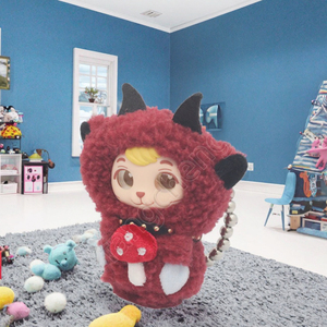 Morismos A195 Peluche de expresión enojada, juguete de caja sorpresa, personalizado OEM ODM, fábrica, MOQ bajo, tela suave, producción rápida, personaje de cara <span class=keywords><strong>triste</strong></span> - Product Image 2