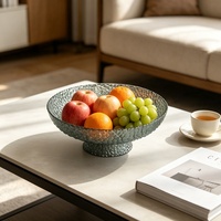 Assiette à salade et dessert en verre transparent de 7,87 pouces, logo personnalisé, écologique, passe au micro-ondes, passe au lave-vaisselle, vaisselle pour restaurant et hôtel