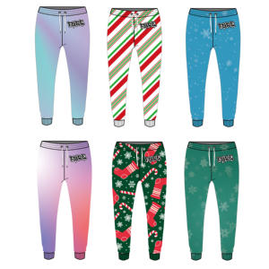 עיצוב מותאם אישית סובלימציה יוניסקס רזה מתאים joggers מכנסיים פליס כושר חורף אימון ריצה ללבוש צעיף נוער מבוגר - Product Image 1