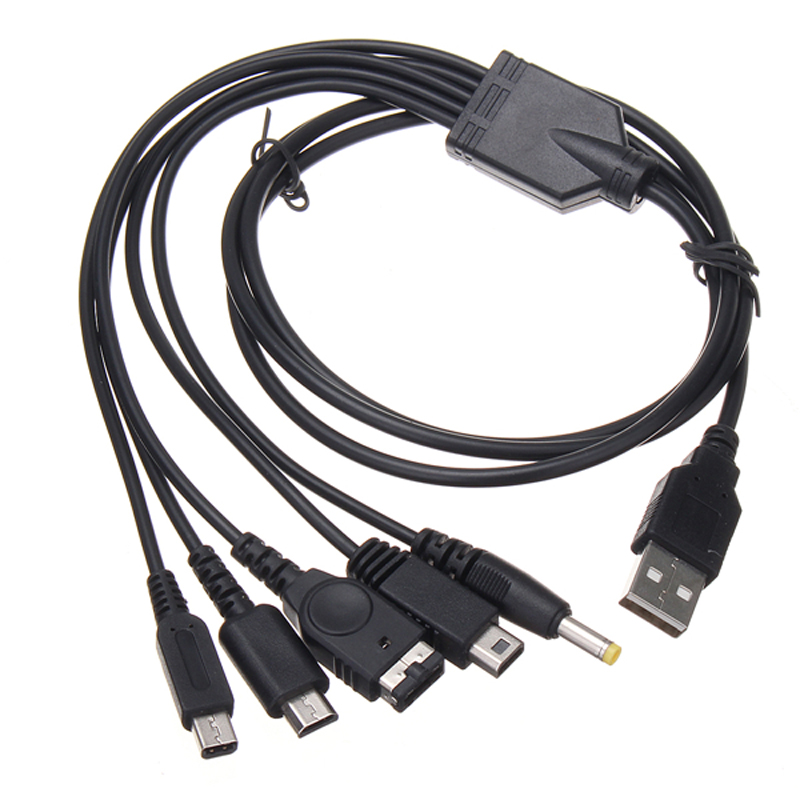 CH-DS-006 negro 5 en 1 cable de carga