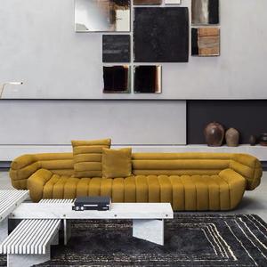 <span class=keywords><strong>Canapé</strong></span> en cuir de vachette moderne en tissu <span class=keywords><strong>nubuck</strong></span>, design italien élégant, mobilier de salon de luxe - Product Image 1