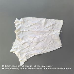 Paños de Limpieza Industriales de Algodón Puro, Paños de Algodón Blancos para Limpieza - Product Image 3