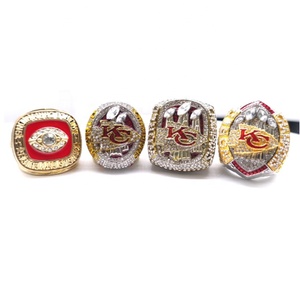Conjunto de Anéis KC Champion de Alta Qualidade e Estilo, Conjunto de 7 Peças com Caixa para Anéis Masculinos - Product Image 6
