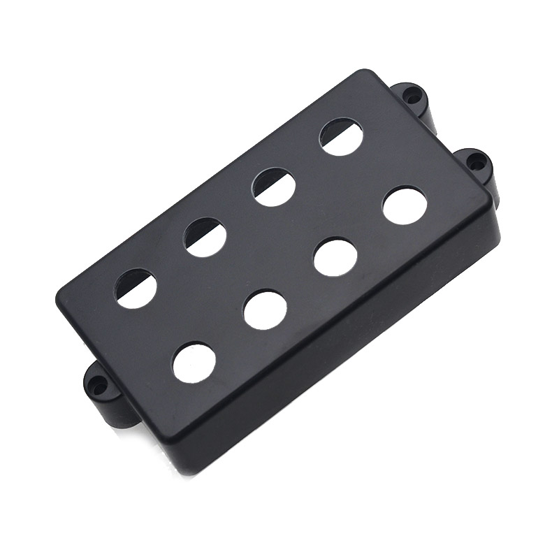 Black Matt Opened/sealed Bobbin Pickup Cover For 4 String Bass