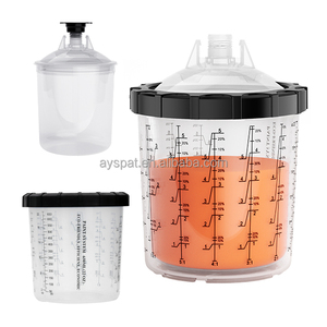 650ml usa e getta per pistola <span class=keywords><strong>a</strong></span> <span class=keywords><strong>spruzzo</strong></span> con coperchio del filtro 125mic per pittori professionali <span class=keywords><strong>a</strong></span> <span class=keywords><strong>spruzzo</strong></span> per autoveicoli - Product Image 4