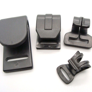 Black Plastic Buckle <b>Set</b> for Outdoor Activities 4-Pack Hiking Gear Hook Clamp - Product Image 1