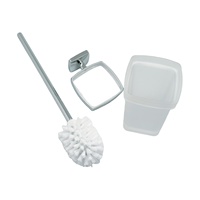 Ensemble brosse et support WC mural antidérapant en verre de qualité supérieure pour hôtel et villa – Durable