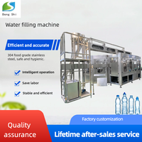 Machine de remplissage de boissons électrique automatique 3-en-1 avec pompe PLC pour bouteilles en plastique et en verre, eau pure, haute productivité