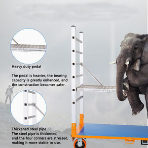 Échelle d'escalade en alliage d'aluminium de 180kg, stockage, véhicule d'escalade, véhicule de patrouille d'élevage, échafaudages électriques pliants - Product Image 2