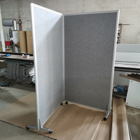 YDPF-65 Cloison de séparation mobile moderne pour bureau, panneau de séparation pliable, cloison de bureau