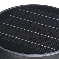 Lámpara Solar LED Moderna para Jardín, Exterior, Impermeable IP65, de Aluminio, con Panel Solar, Luz Blanca Cálida, para Paisajes y Césped