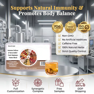 Thé Minceur Premium aux Champignons Reishi et Dendrobium, Harmonie Corporelle, 180g (12g*15 Boîtes), Infusion Herbal Poria Chenpi, Vente en Gros, Marque Privée - Product Image 2