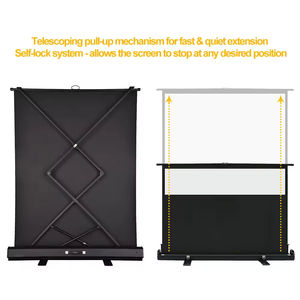 Écran de projection portable de haute qualité, sur pied, pour sol, 60, 72, 84, 92, 100, 110, 120 pouces - Product Image 6