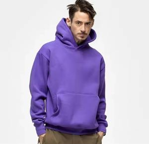 Sweat-shirt à capuche surdimensionné pour homme, sans cordon, anti-rétrécissement, streetwear, 500 GSM, poids lourd, avec logo personnalisé, haute qualité - Product Image 5