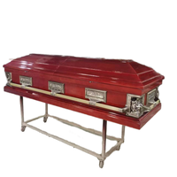 Ataúdes Funerarios de Madera Estilo Americano, Precio de China, Interior de Terciopelo