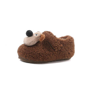 Scarpe Invernali Unisex per Bambini con Chiusura a Zip, Suola in Gomma, Fodera in Pelliccia, Stile Elegante e Casual, Colore <span class=keywords><strong>Cammello</strong></span> Coreano - Product Image 2