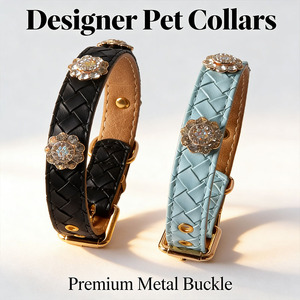 Moda Canina de Boutique: Collar Trenzado Serie 'Shengshi Baolian' - Accesorios de Lujo de Alta Gama para Estilistas Caninos - Product Image 6