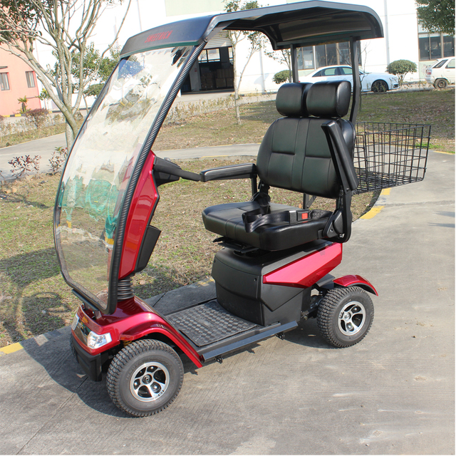 Sweetrich S70D Plus K0075 Electric Mobility Scooter 1000W Heavy Duty Steel Frame 4-Wheel Scooter with Canopy