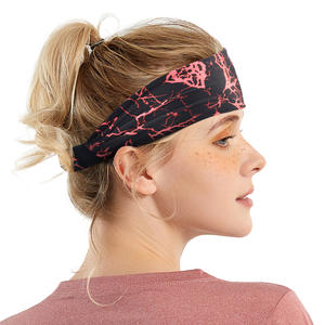 Grosir ikat kepala olahraga kebugaran nilon <span class=keywords><strong>Camo</strong></span> elastis kustom ikat kepala penyerap keringat menyerap kelembapan tembus udara cepat kering - Product Image 4