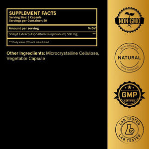 แคปซูลชิลลาจิตแท้จากเทือกเขาหิมาลัย ช่วยเสริมสร้างภูมิคุ้มกัน ผลิตจากวัตถุดิบธรรมชาติ ผสมอัศวกันธาและบั้งก้า สำหรับผู้ใหญ่และสตรีมีครรภ์ - Product Image 2