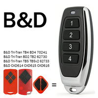 B&D Tritran TB5 TB5v2 TB4 BD4 TB2 BD2 CAD614 CAD615 CAD616 70241 62730 62733 Mando a distancia para garaje 433,92MHz