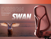 Chaise en maille de jeu d'ordinateur de couleur rouge Modern Game Office avec appui-tête réglable pour Gamer