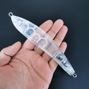 เหยื่อตกปลาแบบไม่มีสี ขนาด 148 มม. น้ำหนัก 43 กรัม แบบจมน้ำ รูปทรงดินสอ สำหรับตกปลาในน้ำจืด น้ำเค็ม ปลาแซลมอน ปลาไพค์  แบบ DIY - Product Image 3