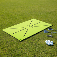 Tapis d'entraînement pour l'analyse du swing de golf, détection de la direction et de l'impact du coup, utilisation intérieure/extérieure, 60x30cm, matériau SBR 5mm, options de trous