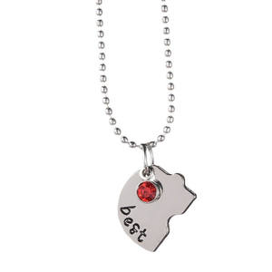 Top Qualité Ton Argent Alliage Strass Meilleurs Amis Pour Toujours Et Jamais BFF Collier Gravé Puzzle Amitié Pendentif Collier - Product Image 2