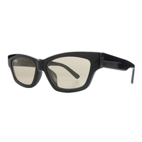 Lunettes de soleil personnalisées en gros avec logo – Modèles de luxe œil-de-chat noirs pour hommes et femmes – Marque de créateur haut de gamme