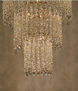American Modern Design <strong>LED3000K</strong> Black Metal Chandelier for Restaurant Living Room Bedroom Lighting Crystal Pendant Chandelier - Product Image 5