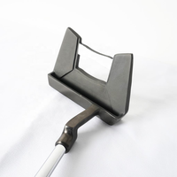 Putter de golf mallet en acier inoxydable 304, usiné CNC, pour droitier, avec ligne de visée, logo personnalisé OEM, vente en gros