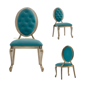 Sillas de comedor de aluminio modernas personalizadas para hoteles, escuelas, bodas, uso interior al por mayor con hebillas para banquetes - Product Image 1