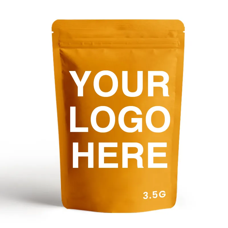 Ritsleting warna Digital Matte segel panas tebal Ziplock Stand Up dapat ditutup kembali Logo dicetak desain ritsleting kustom tas Mylar