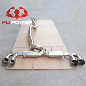 Sistema de escape Titanium R35 GTR Monster Outlaw de 4 "con kit de bajantes Gen2 - Product Image 1