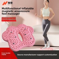 Tapis de massage des pieds à pression magnétique gonflable - Masseur multifonctionnel pour points d'acupuncture
