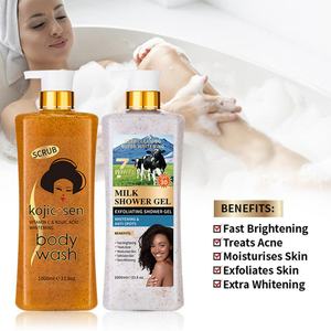 Gel de Ducha Exfoliante y Blanqueador Orgánico de 1000ml, Marca Privada, Limpieza Profunda, Venta al Por Mayor - Product Image 4